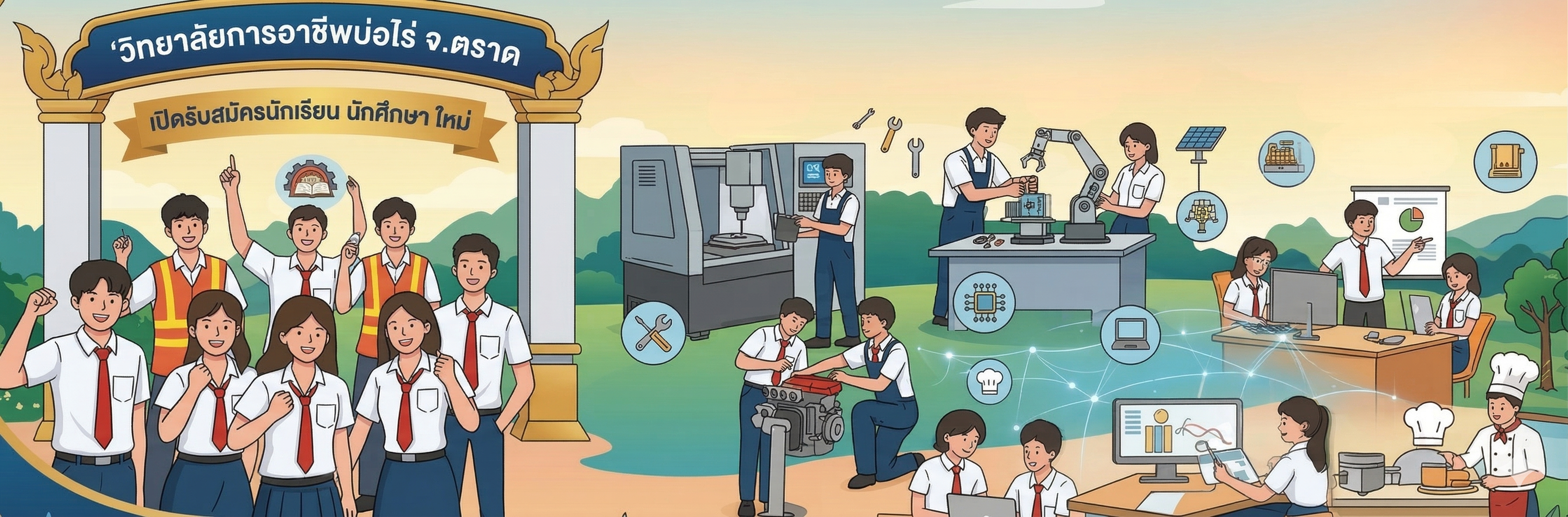 วิทยาลัยการอาชีพบ่อไร่ — แบนเนอร์ 1