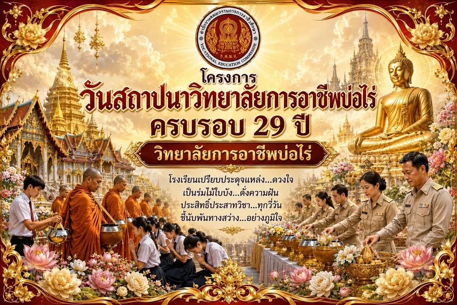 วันสถานปนาวิทยาลัยการอาชีพบ่อไร่ 